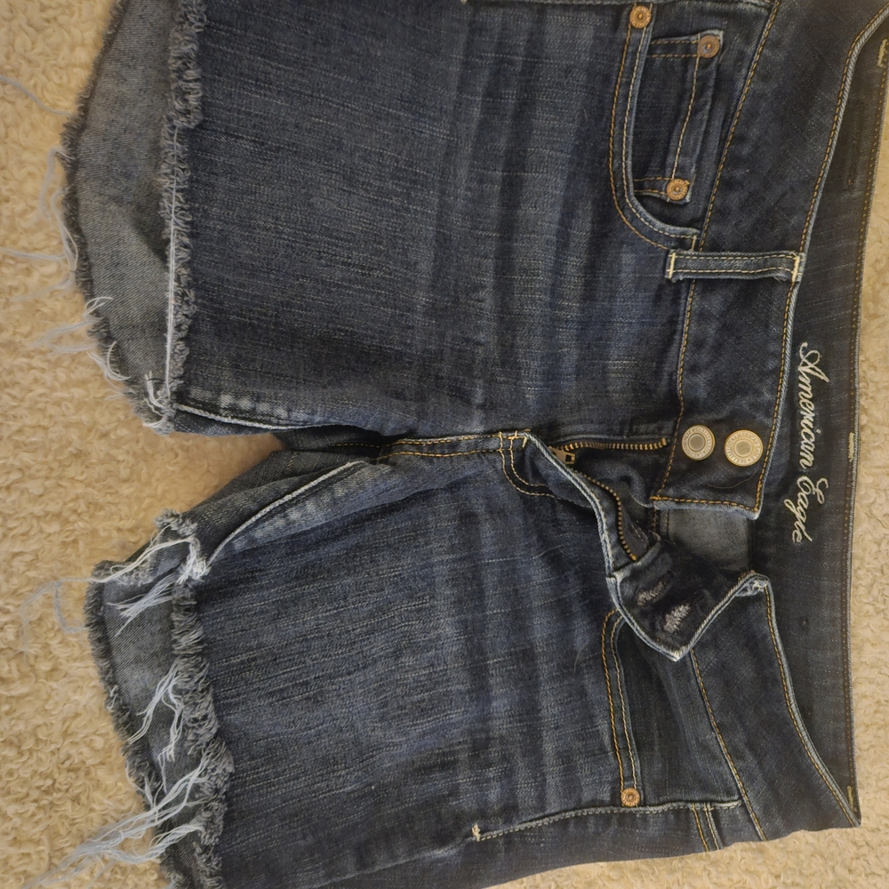 American Eagle Dark Blue Jean Shorts